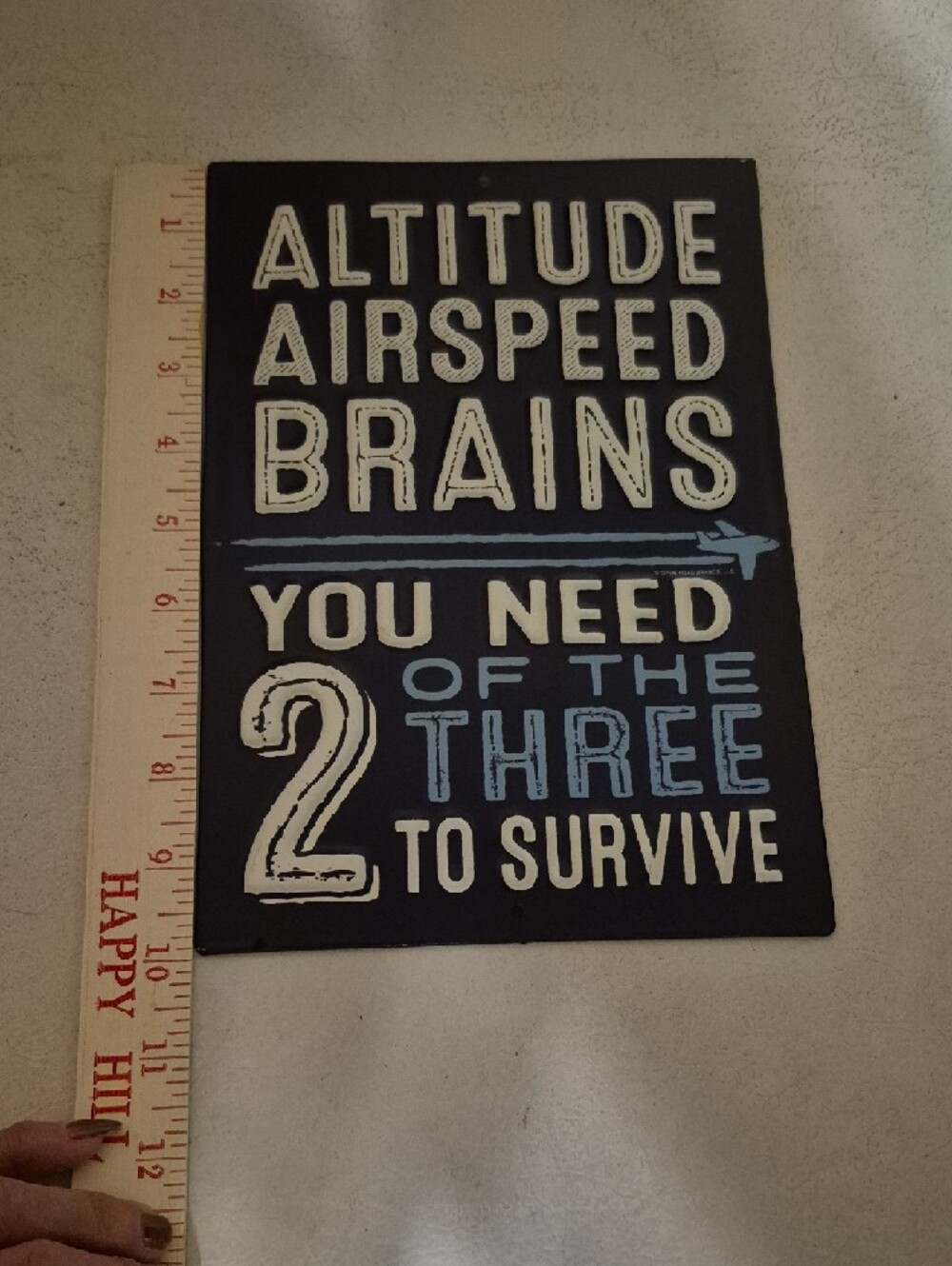 Open Road Brands Vintage Aviation Metal Signs - Yellow, Red, Black, Blue 4 signs - Picture 5 of 9